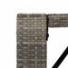 Ensemble de bar de jardin 5 pcs avec coussins gris poly rotin - Photo n°6