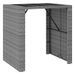 Ensemble de bar de jardin 5 pcs avec coussins gris poly rotin - Photo n°6