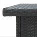 Ensemble de bar de jardin 5 pcs avec coussins noir poly rotin - Photo n°8