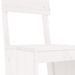 Ensemble de bar de jardin 5 pcs blanc bois massif de pin - Photo n°5