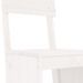 Ensemble de bar de jardin 5 pcs blanc bois massif de pin - Photo n°5