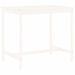 Ensemble de bar de jardin 5 pcs blanc bois massif de pin - Photo n°6