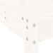 Ensemble de bar de jardin 5 pcs blanc bois massif de pin - Photo n°7