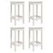 Ensemble de bar de jardin 5 pcs blanc bois massif de pin - Photo n°6