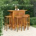 Ensemble de bar de jardin 5 pcs Bois d'acacia massif - Photo n°1