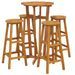 Ensemble de bar de jardin 5 pcs bois d'acacia solide - Photo n°3