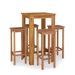 Ensemble de bar de jardin 5 pcs bois d'acacia solide - Photo n°1