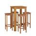 Ensemble de bar de jardin 5 pcs bois d'acacia solide - Photo n°3