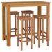 Ensemble de bar de jardin 5 pcs bois d'acacia solide - Photo n°3