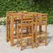 Ensemble de bar de jardin 5 pcs bois d'acacia solide - Photo n°2