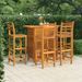 Ensemble de bar de jardin 5 pcs Bois d'acacia solide - Photo n°1