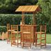 Ensemble de bar de jardin 5 pcs Bois d'acacia solide - Photo n°1