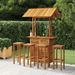 Ensemble de bar de jardin 5 pcs Bois d'acacia solide - Photo n°1