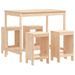 Ensemble de bar de jardin 5 pcs bois de pin massif - Photo n°1