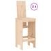 Ensemble de bar de jardin 5 pcs bois de pin massif - Photo n°3