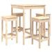 Ensemble de bar de jardin 5 pcs bois de pin massif - Photo n°1