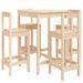 Ensemble de bar de jardin 5 pcs bois de pin massif - Photo n°1