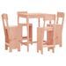 Ensemble de bar de jardin 5 pcs bois massif de Douglas - Photo n°1