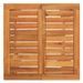 Ensemble de bar de jardin 5 pcs marron bois massif acacia rotin - Photo n°8