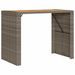 Ensemble de bar de jardin 5 pcs sans coussins gris poly rotin - Photo n°5