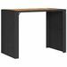 Ensemble de bar de jardin 5 pcs sans coussins noir poly rotin - Photo n°5