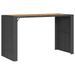 Ensemble de bar de jardin 5 pcs sans coussins noir poly rotin - Photo n°4