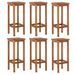 Ensemble de bar de jardin 7 pcs bois d'acacia solide - Photo n°5