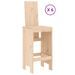 Ensemble de bar de jardin 7 pcs Bois de pin massif - Photo n°3