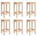 Ensemble de bar de jardin 7 pcs Bois de pin massif - Photo n°6