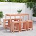 Ensemble de bar de jardin 7 pcs bois massif douglas - Photo n°2