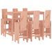 Ensemble de bar de jardin 7 pcs bois massif douglas - Photo n°1