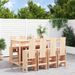 Ensemble de bar de jardin 9 pcs Bois de pin massif - Photo n°2