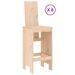 Ensemble de bar de jardin 9 pcs Bois de pin massif - Photo n°3