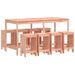 Ensemble de bar de jardin 9 pcs bois massif douglas - Photo n°1