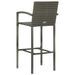 Ensemble de bar de jardin 9 pcs Gris - Photo n°10