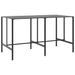 Ensemble de bar de jardin 9 pcs noir acier enduit de poudre - Photo n°3