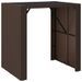 Ensemble de bar de jardin avec coussins 5 pcs marron poly rotin - Photo n°4