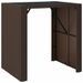 Ensemble de bar de jardin avec coussins 5 pcs marron poly rotin - Photo n°5