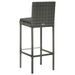 Ensemble de bar de jardin avec coussins 9 pcs Gris 2 - Photo n°10