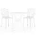 Ensemble de bistro 3 pcs Aluminium coulé Blanc 5 - Photo n°1