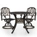 Ensemble de bistro 3 pcs Aluminium coulé Bronze - Photo n°1