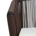 Ensemble de bistro 3 pcs avec coussins Rotin PVC Marron - Photo n°8