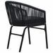 Ensemble de bistro 3 pcs avec coussins Rotin PVC Noir - Photo n°7