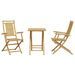 Ensemble de bistro 3 pcs bambou - Photo n°4