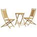 Ensemble de bistro 3 pcs bambou - Photo n°2