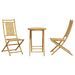 Ensemble de bistro 3 pcs bambou - Photo n°4