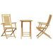 Ensemble de bistro 3 pcs bambou - Photo n°4