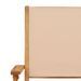 Ensemble de bistro 3 pcs beige tissu et bois massif - Photo n°9