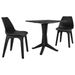 Ensemble de bistro 3 pcs Plastique Anthracite 4 - Photo n°1