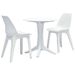 Ensemble de bistro 3 pcs Plastique Blanc - Photo n°1
